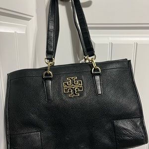 Tory Burch Britten Laptop Bag. Easily fits 15” laptop. Has been well loved.